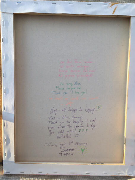 backside of mom's temple burn portrait